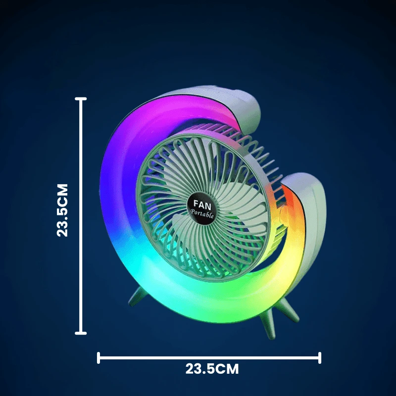 VENTILATOR PORTABIL RGB 6
