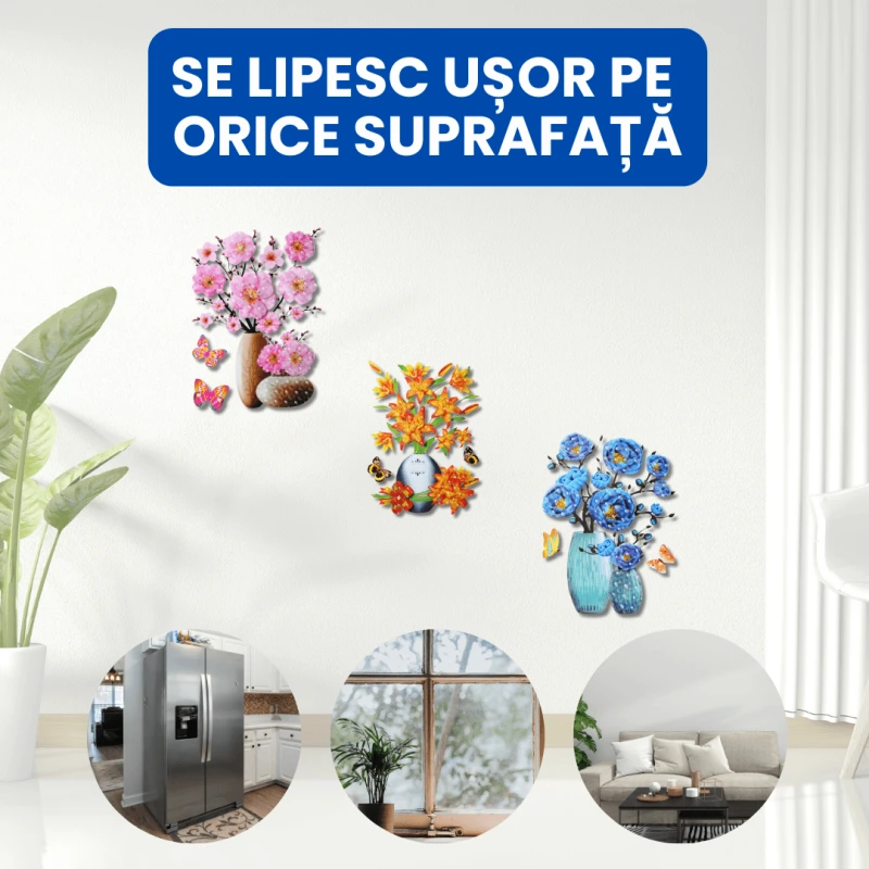 AUTOCOLANT 3D FLORI 4