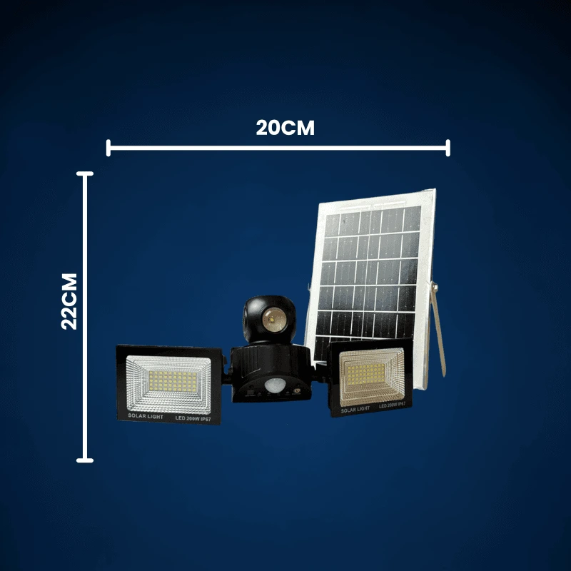 PROIECTOR DOUA LEDURI SI PANOU SOLAR 6