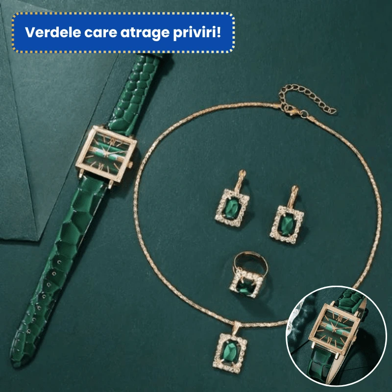 SET BIJUTERII GREEN 4