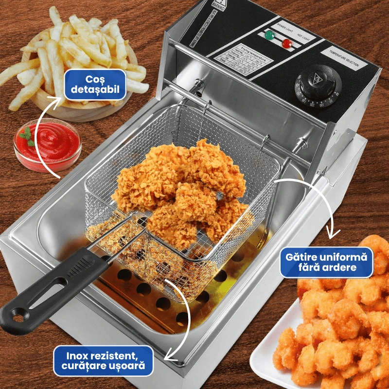 FRITEUZA INOX CU COS 2