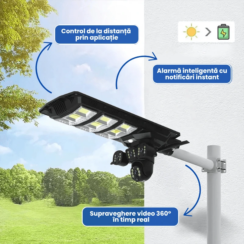 LAMPA SOLARA CU 3 CAMERE 2