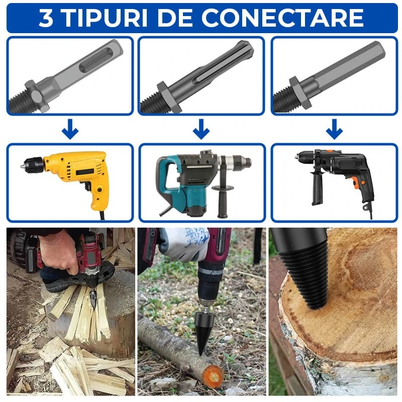 BURGHIU CONIC CU 3 ADAPTOARE 4