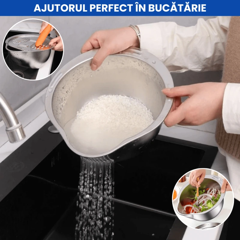 BOL INOX CU RAZATOARE 3
