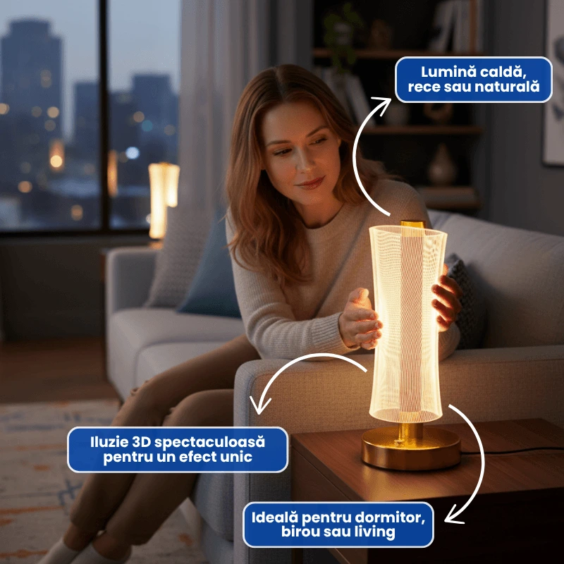 LAMPA LED 3D 2