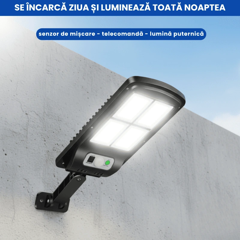 LAMPA SOLARA STRADALA TELECOMANDA 3