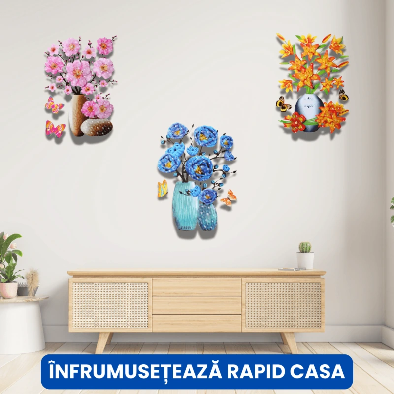 AUTOCOLANT 3D FLORI 7