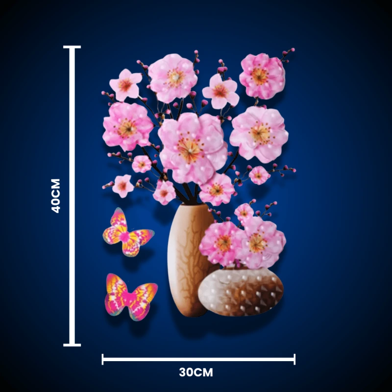 AUTOCOLANT 3D FLORI 2