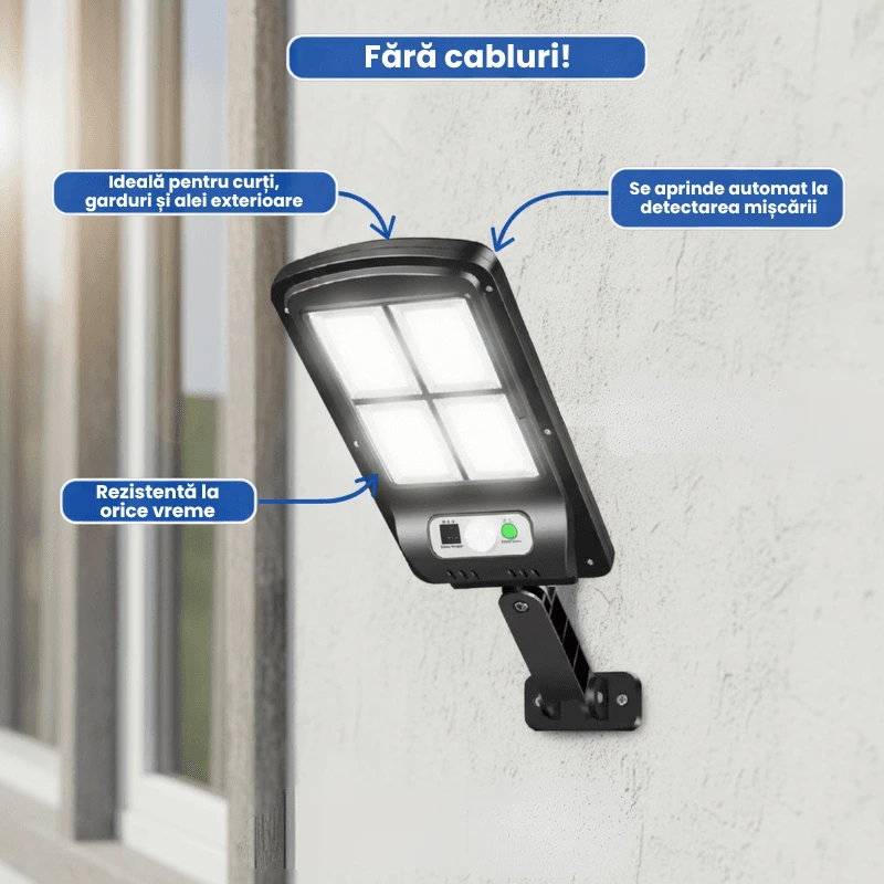 LAMPA SOLARA STRADALA TELECOMANDA 2