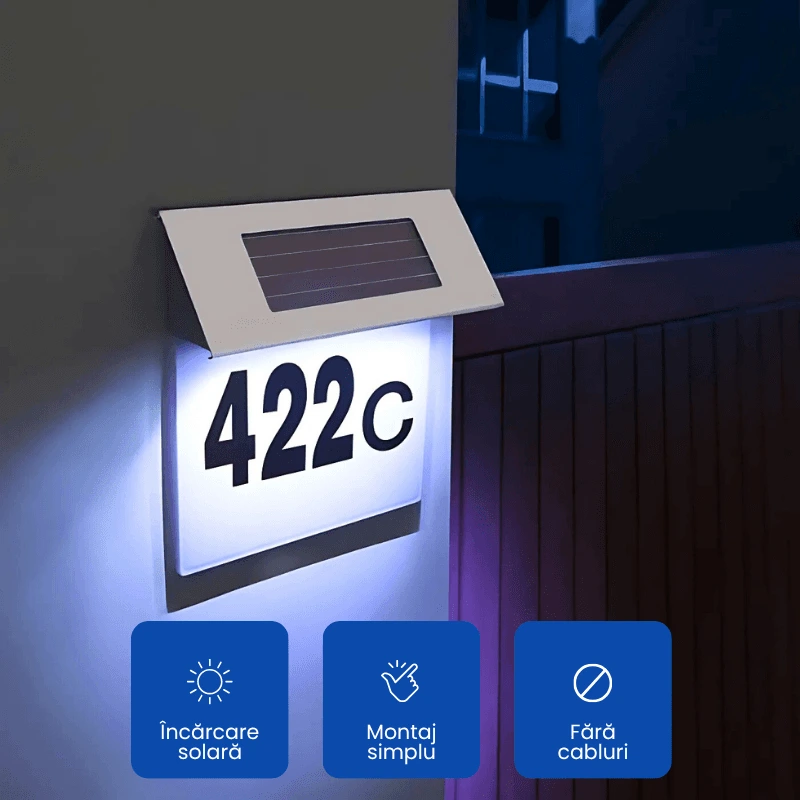 NUMAR DE CASA SOLAR 1