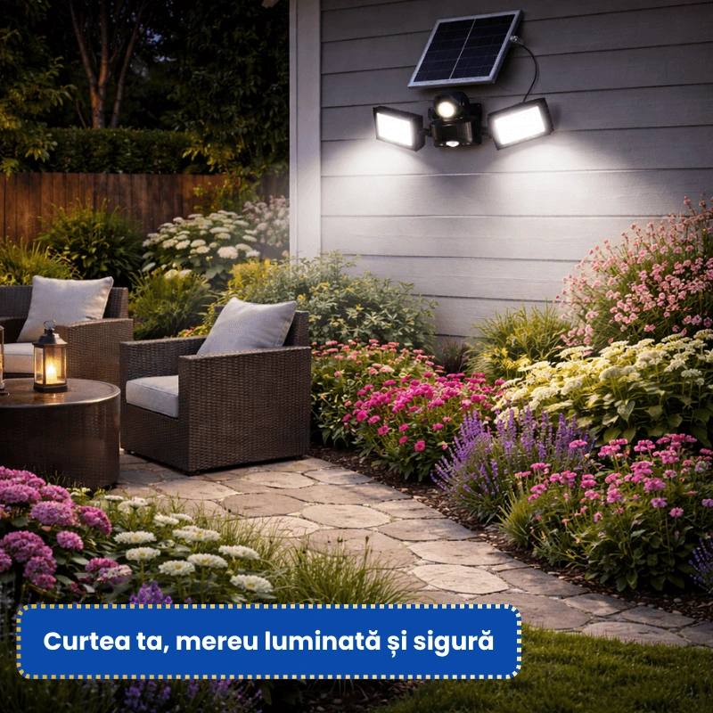 PROIECTOR DOUA LEDURI SI PANOU SOLAR 4