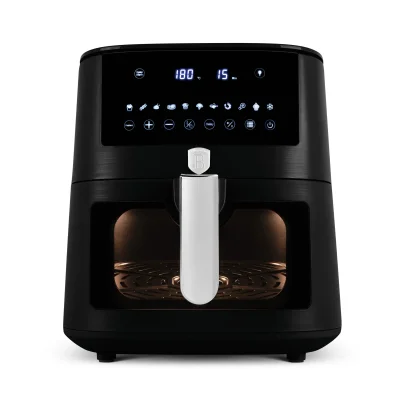 AIRFRYER CU ECRAN DIGITAL SI FEREASTRA VIZIBILA (8 L), NEGRU MAT BH/9605