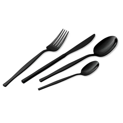SET DE TACAMURI 24 PIESE, NEGRU BH/3066