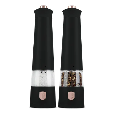 SET 2 RASNITE ELECTRICE PENTRU SARE SI PIPER, NEGRU-ROSE GOLD BH/9499