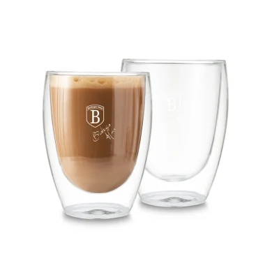 SET 2 PAHARE DIN STICLA CU PERETE DUBLU BH/8769N