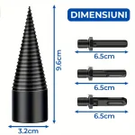 BURGHIU CONIC CU 3 ADAPTOARE 3