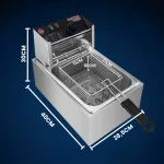 FRITEUZA INOX CU COS 6