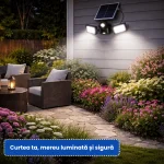 PROIECTOR DOUA LEDURI SI PANOU SOLAR 4